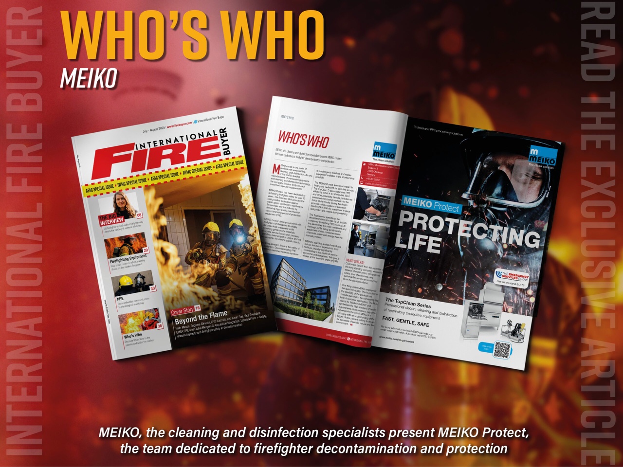 MEIKO Protect PPE decontamination and cleaning solutions for firefighters