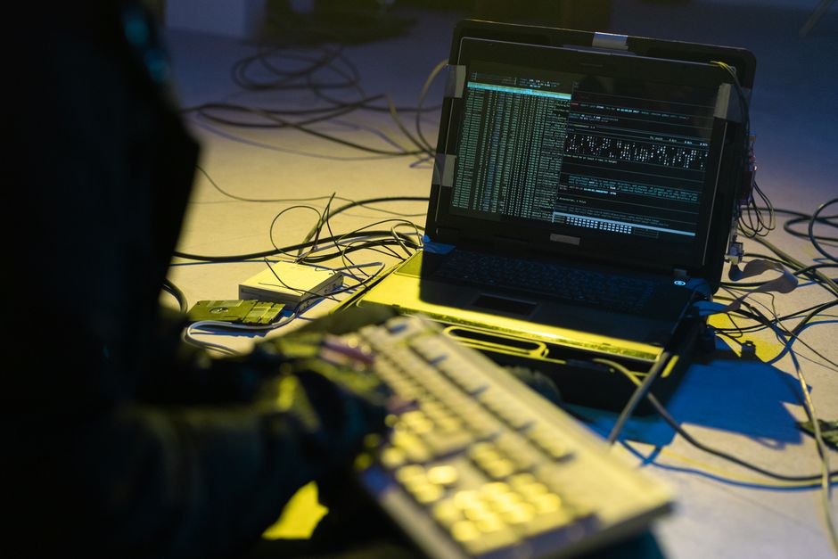 Laptop with code displayed representing cybersecurity threats to fire departments